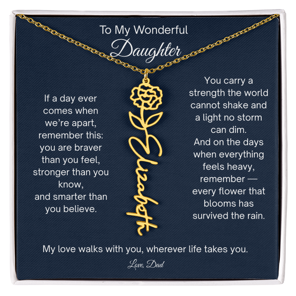 Daughter Necklace Gift from Dad