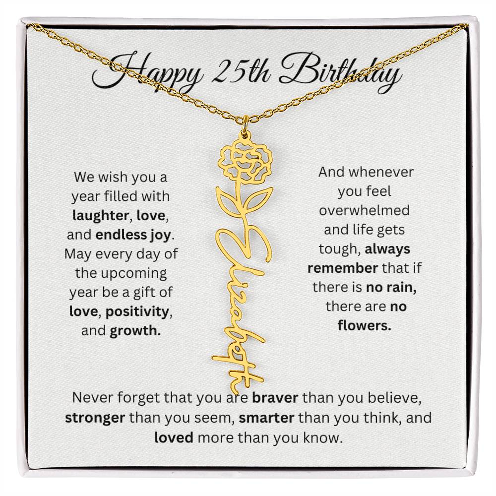 We Wish You - Happy 25th Birthday