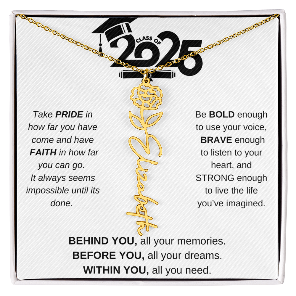 2025 Graduation Gift - Flower Name Necklace 4