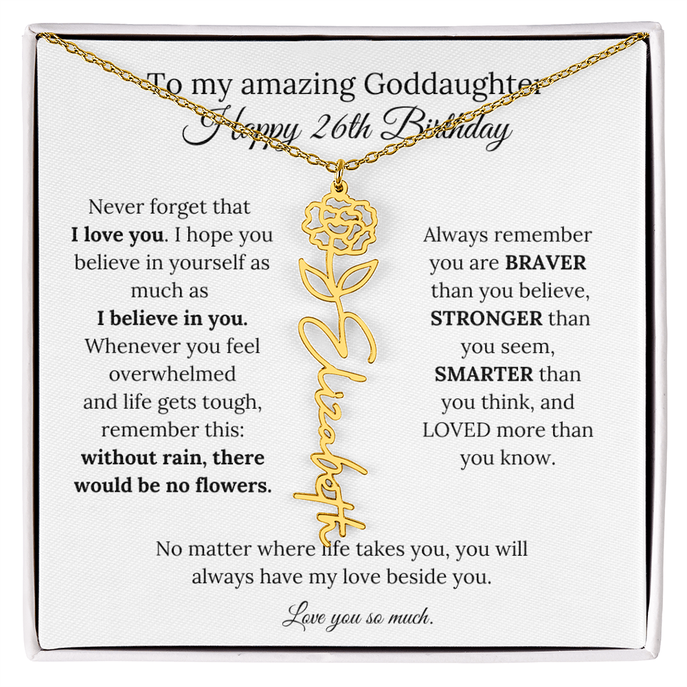 Happy 26th Birthday Gift for Goddaughter