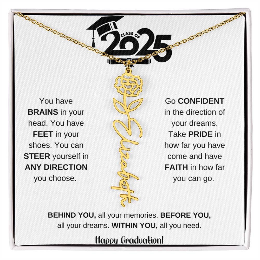 2025 Graduation Gift - Flower Name Necklace 7