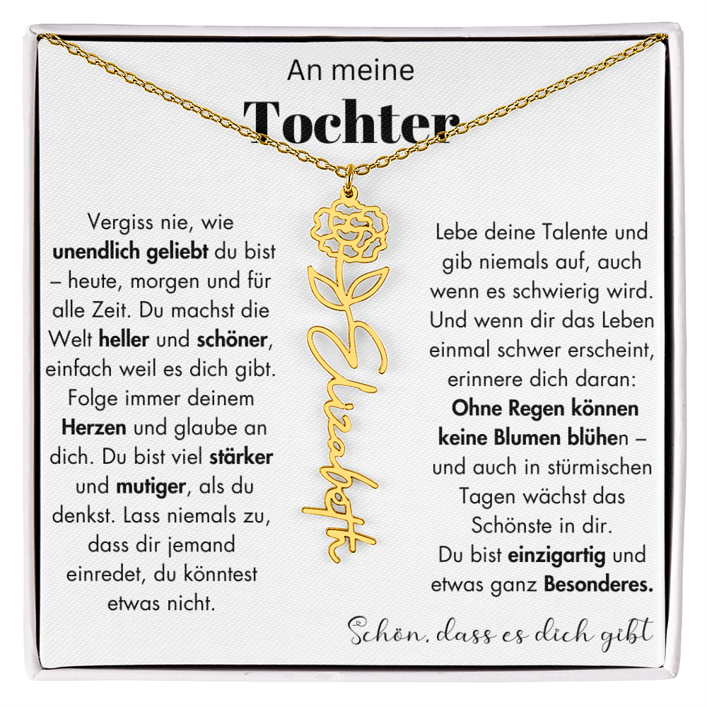 Geschenk Tochter Schmuckkarte mit Spruch unendlich geliebt Mutmacher Erinnerung Weihnachten Geburtstag