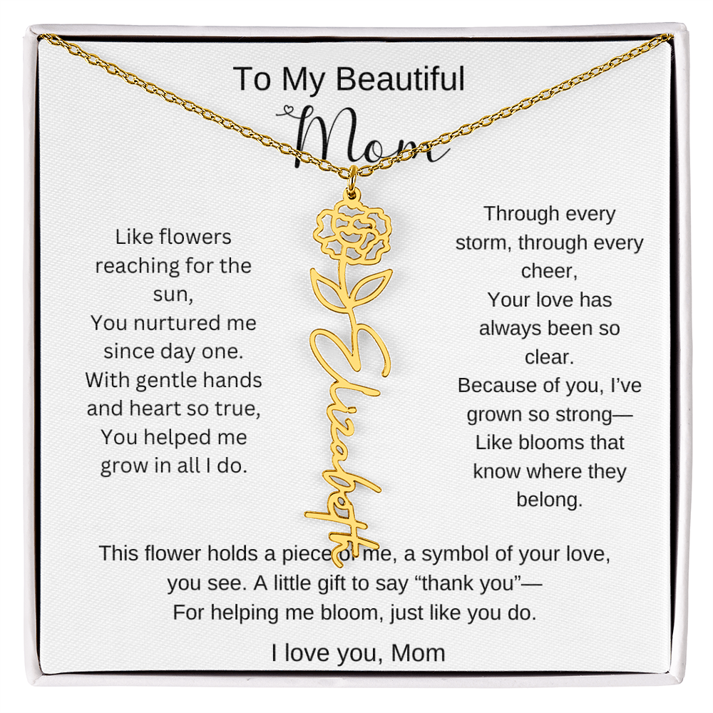 Personalized Mother's Day Necklace Gift for Mom