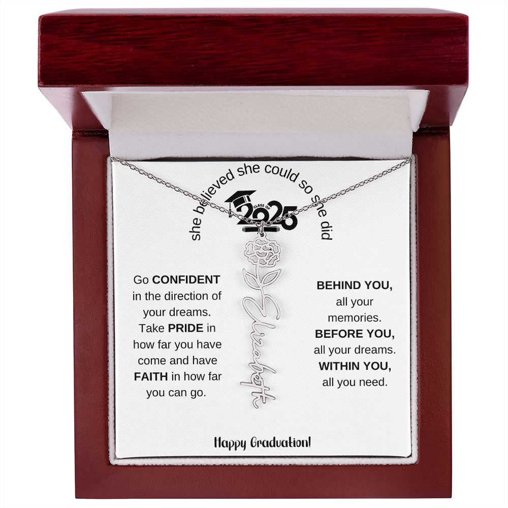 2025 Graduation Gift - Flower Name Necklace 5