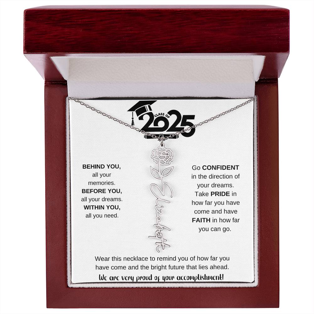 2025 Graduation Gift - Flower Name Necklace 9