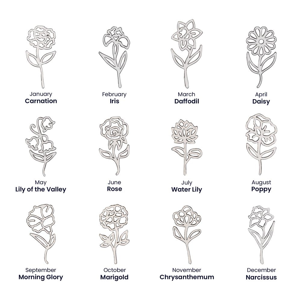 To My Wonderful Granddaughter - Happy 30th Birthday - Flower Name Necklace