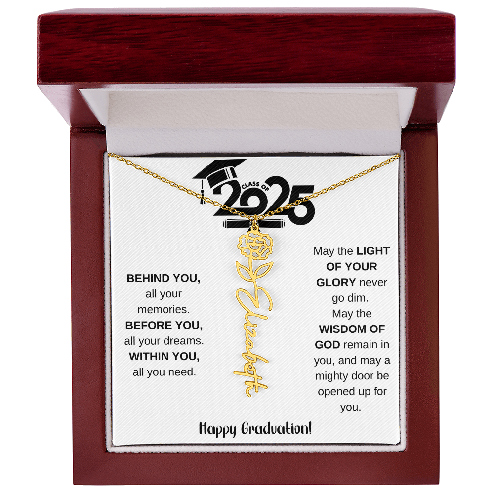 2025 Graduation Gift - Flower Name Necklace 8