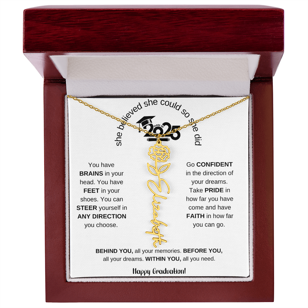 2025 Graduation Gift - Flower Name Necklace 6