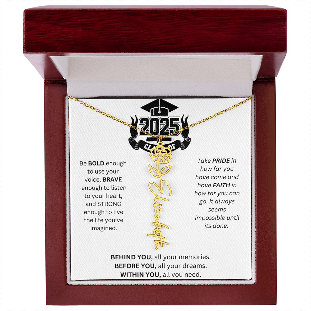2025 Graduation Gift - Flower Name Necklace 3