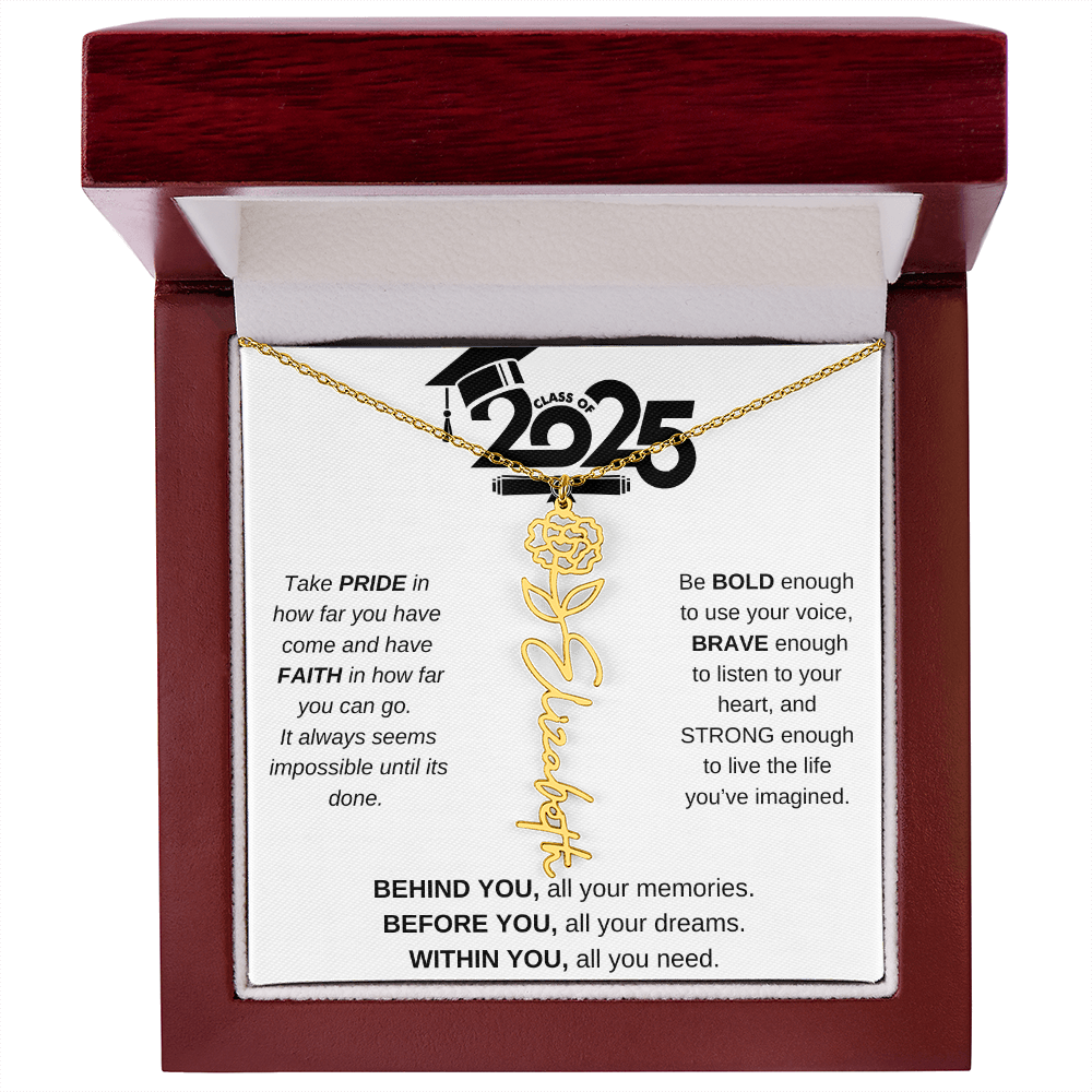 2025 Graduation Gift - Flower Name Necklace 4