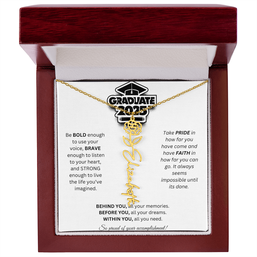2025 Graduation Gift - Flower Name Necklace 2