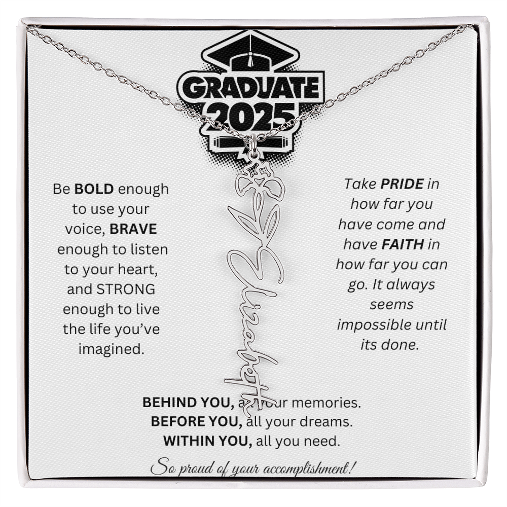 2025 Graduation Gift - Flower Name Necklace 2