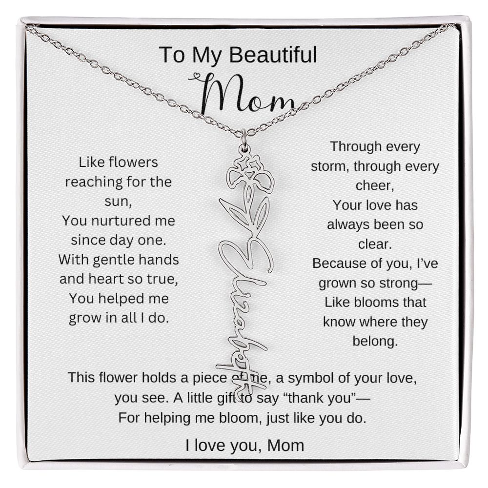 Personalized Mother's Day Necklace Gift for Mom