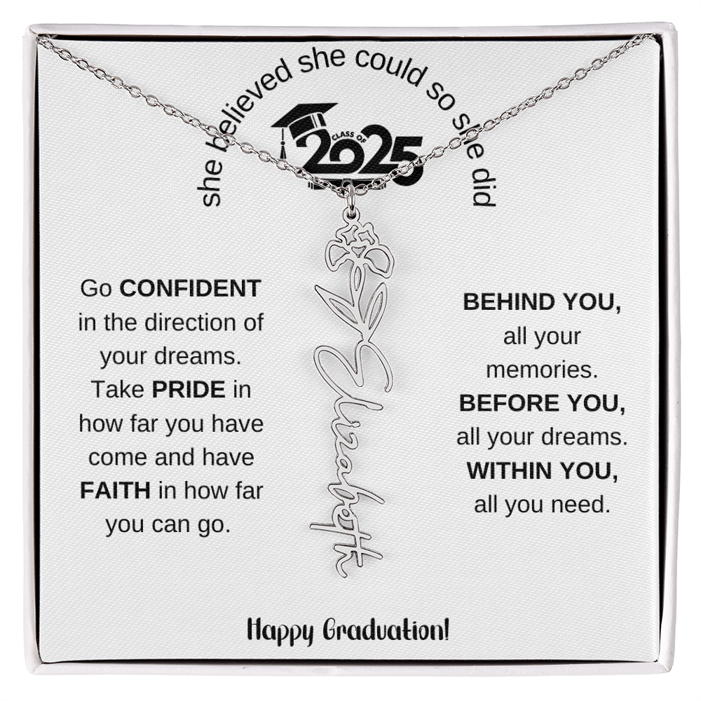 2025 Graduation Gift - Flower Name Necklace 5
