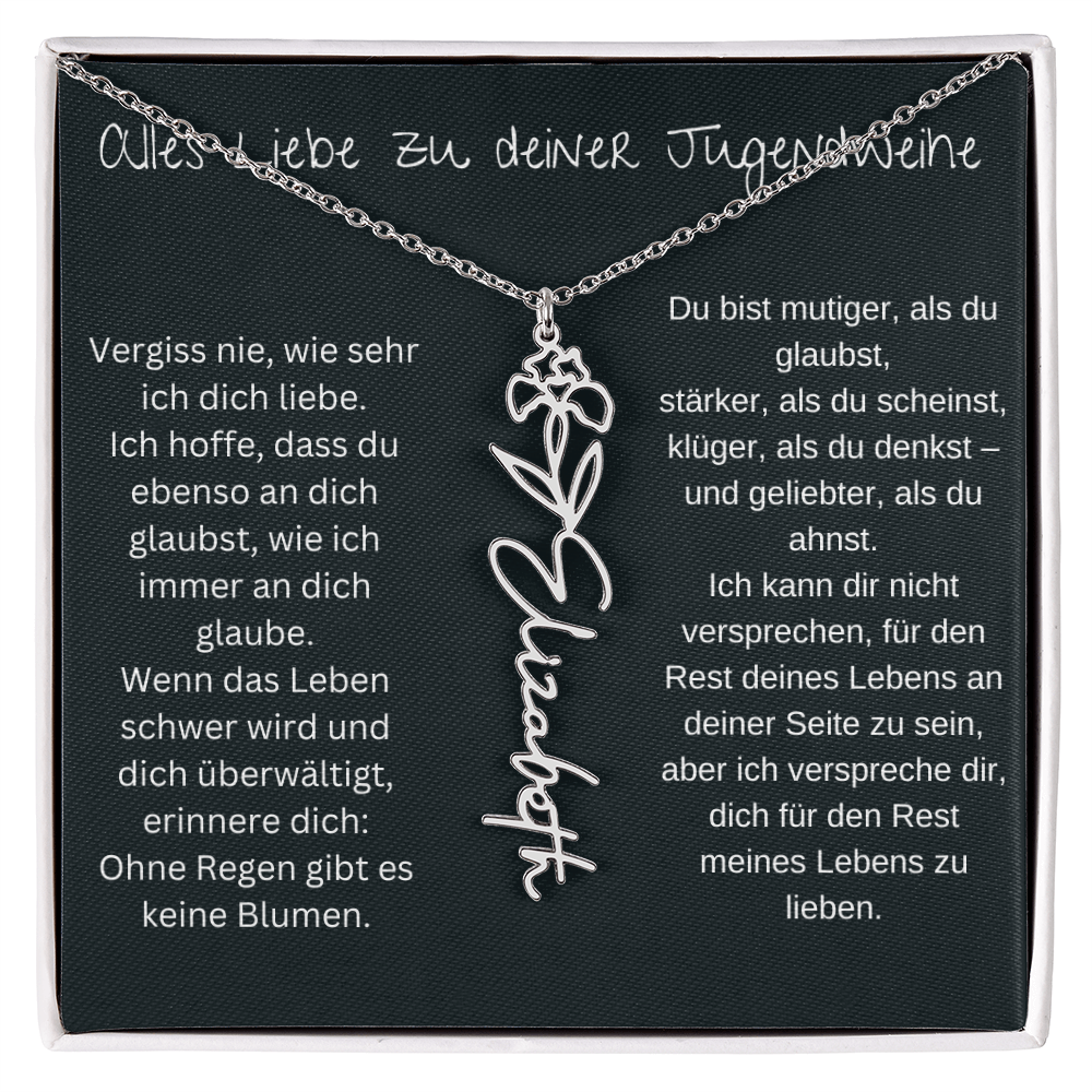 Geburtsblumen Namenskette 1