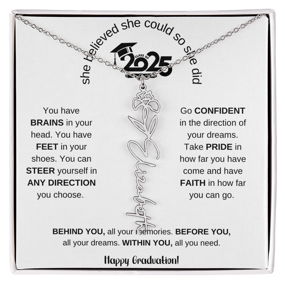 2025 Graduation Gift - Flower Name Necklace 6