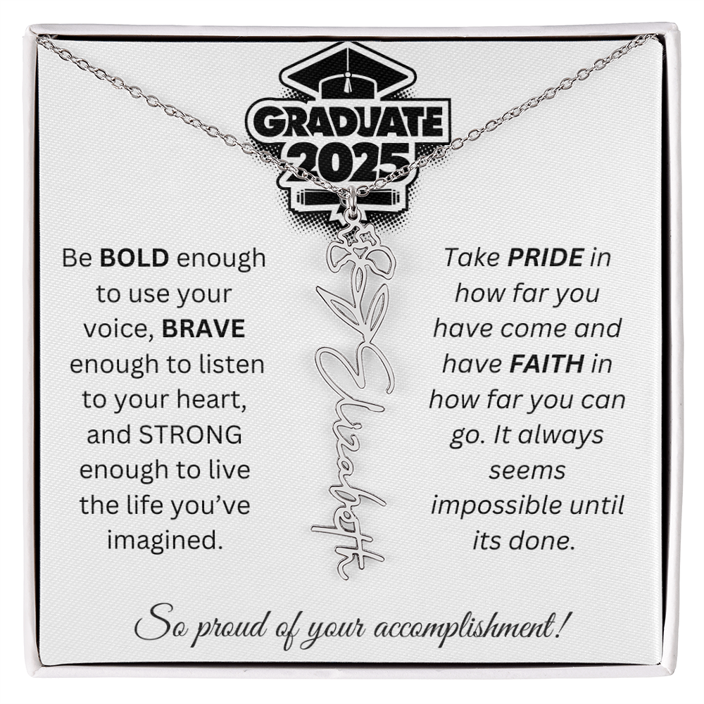 2025 Graduation Gift - Flower Name Necklace 1