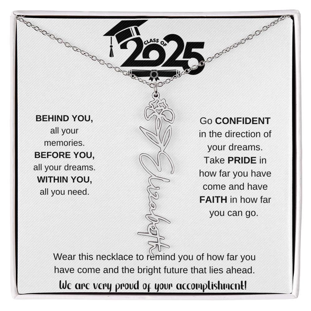 2025 Graduation Gift - Flower Name Necklace 9