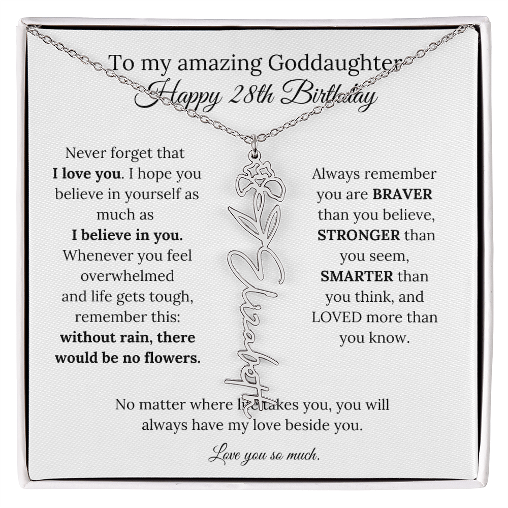 Happy 28th Birthday Gift for Goddaughter