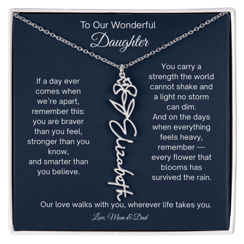 Personalized Daughter Necklace from Parents