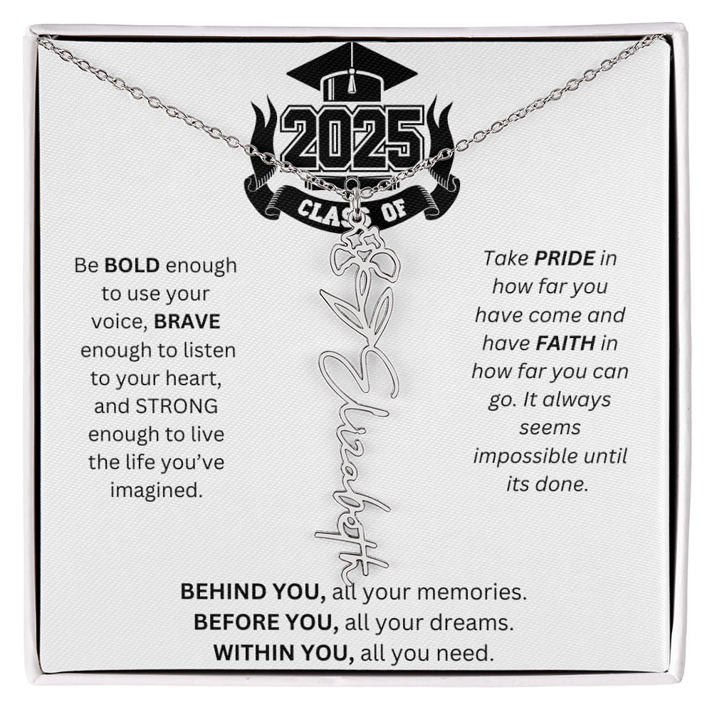 2025 Graduation Gift - Flower Name Necklace 3