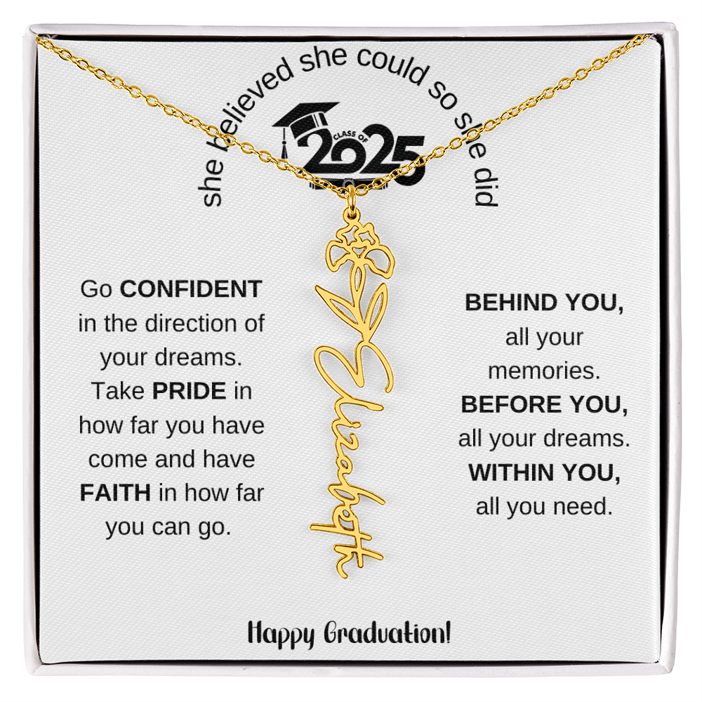 2025 Graduation Gift - Flower Name Necklace 5