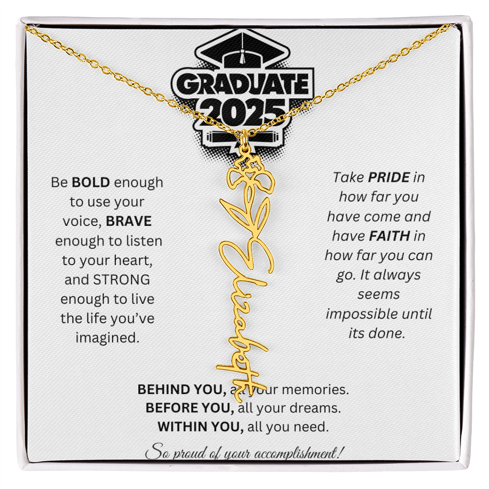 2025 Graduation Gift - Flower Name Necklace 2