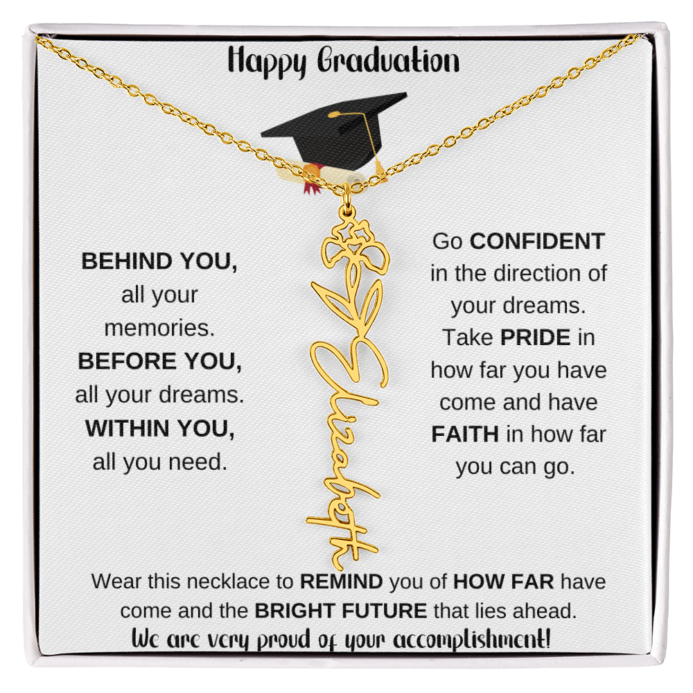 2025 Graduation Gift - Flower Name Necklace 10