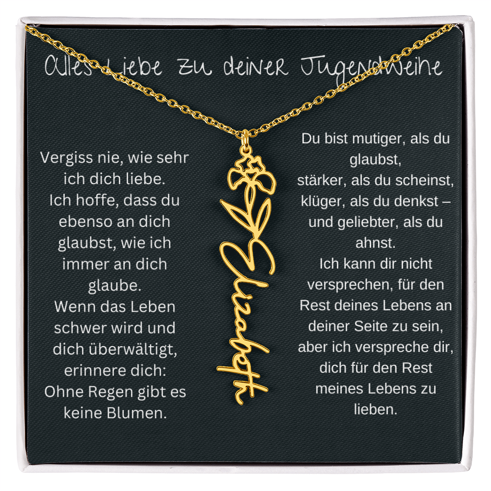 Geburtsblumen Namenskette 1