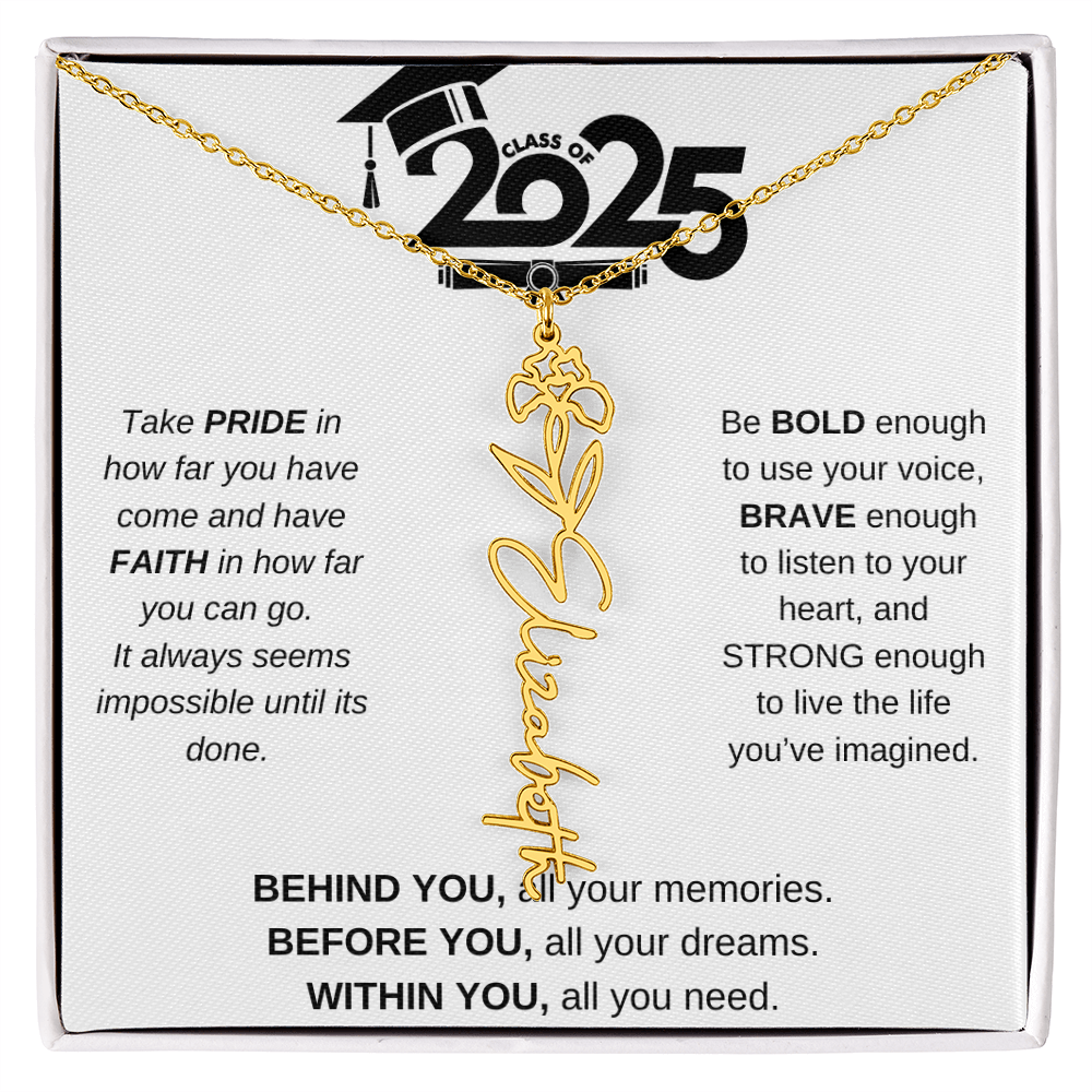 2025 Graduation Gift - Flower Name Necklace 4