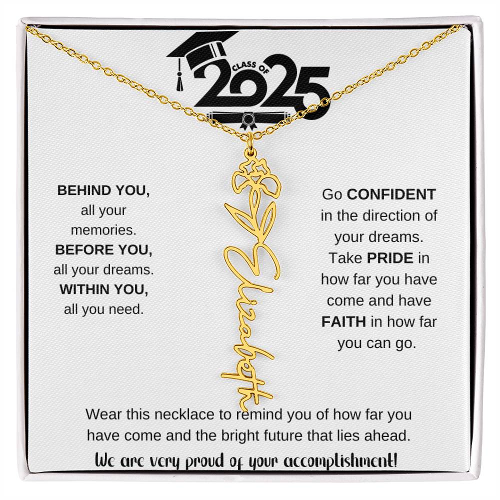 2025 Graduation Gift - Flower Name Necklace 9
