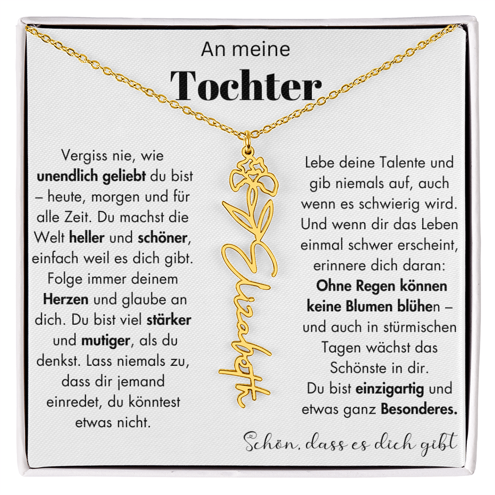 Geschenk Tochter Schmuckkarte mit Spruch unendlich geliebt Mutmacher Erinnerung Weihnachten Geburtstag
