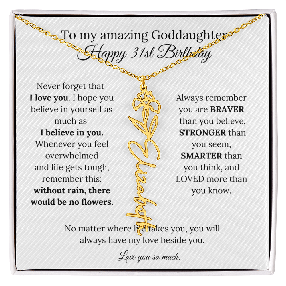 Happy 31st Birthday Gift for Goddaughter