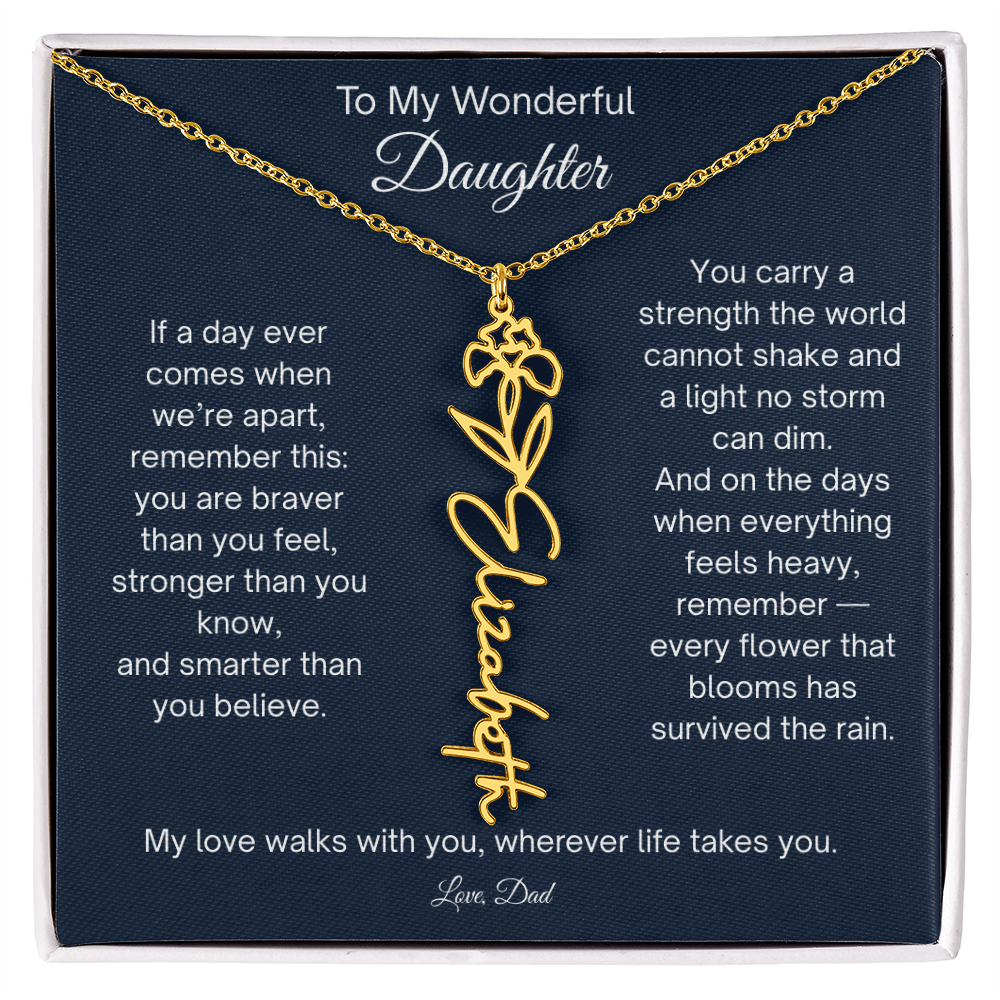 Daughter Necklace Gift from Dad