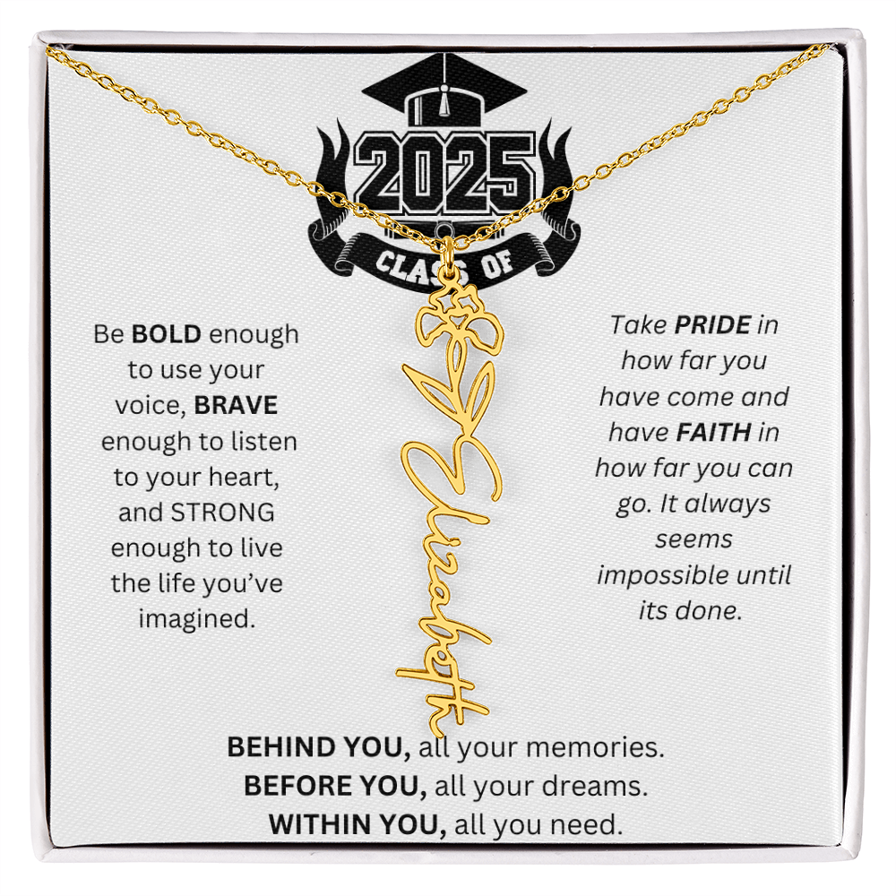 2025 Graduation Gift - Flower Name Necklace 3