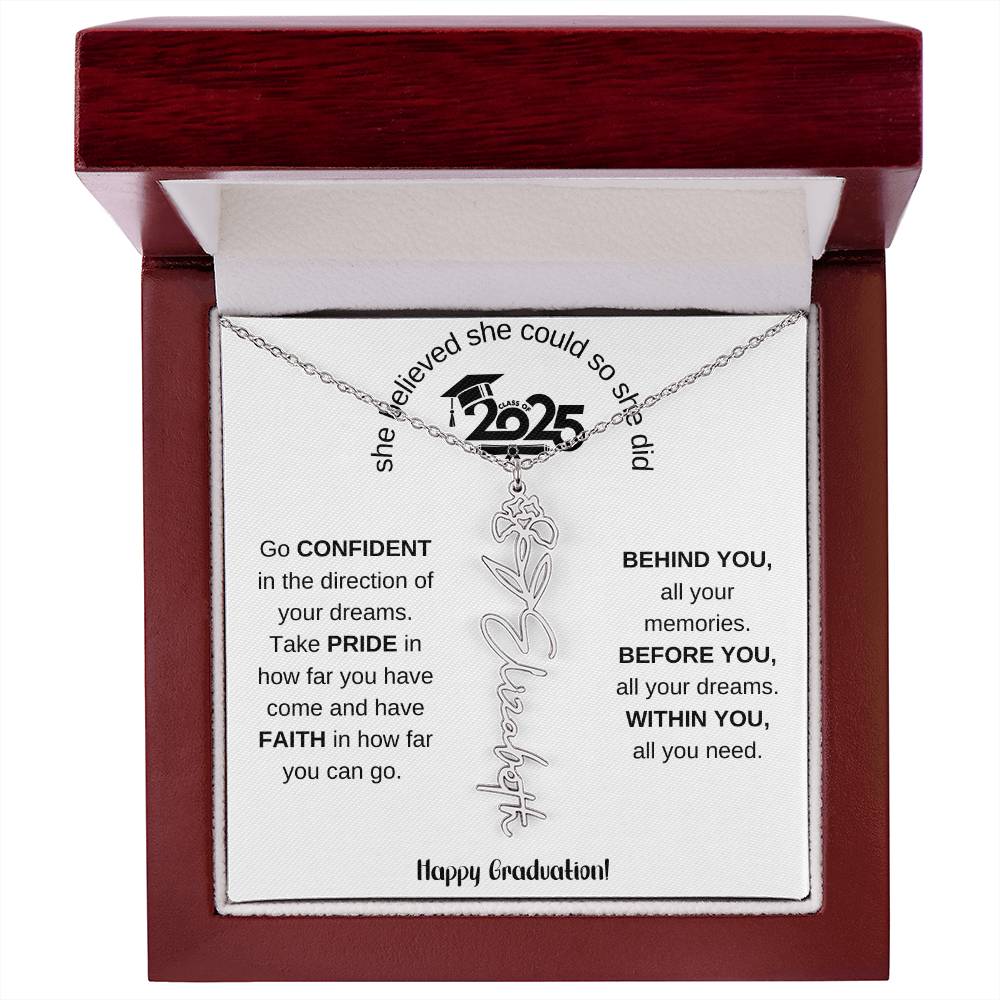 2025 Graduation Gift - Flower Name Necklace 5