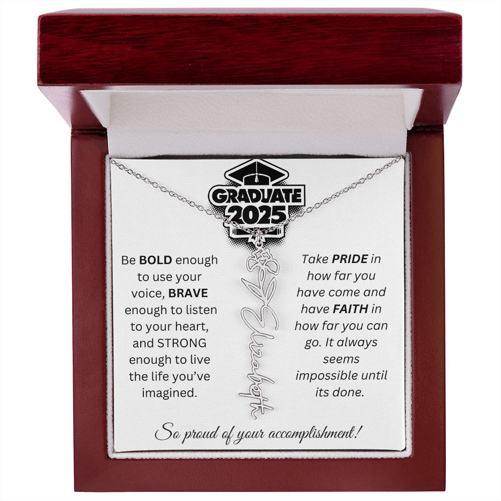 2025 Graduation Gift - Flower Name Necklace 1