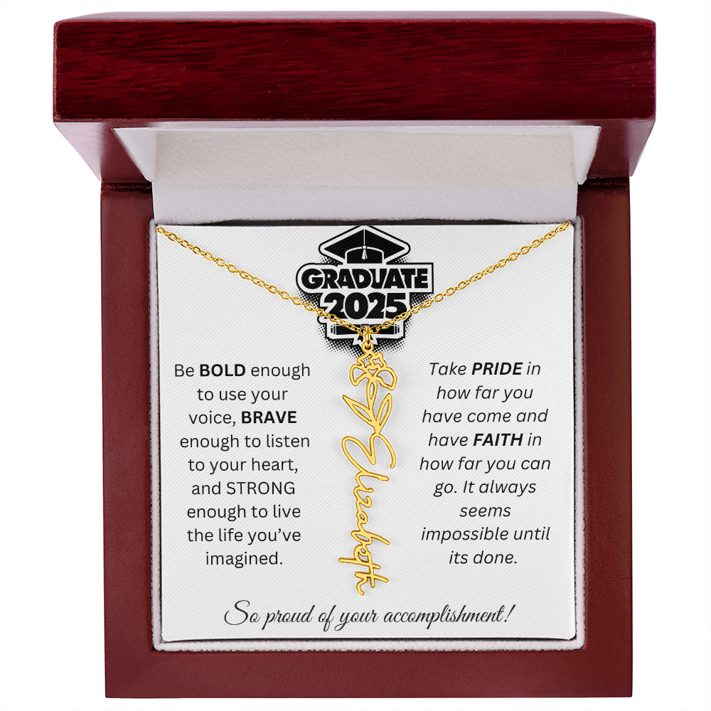 2025 Graduation Gift - Flower Name Necklace 1
