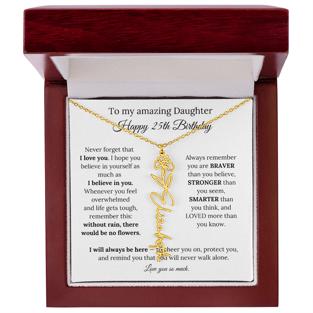 Happy 25th Birthday Gift for Daughter