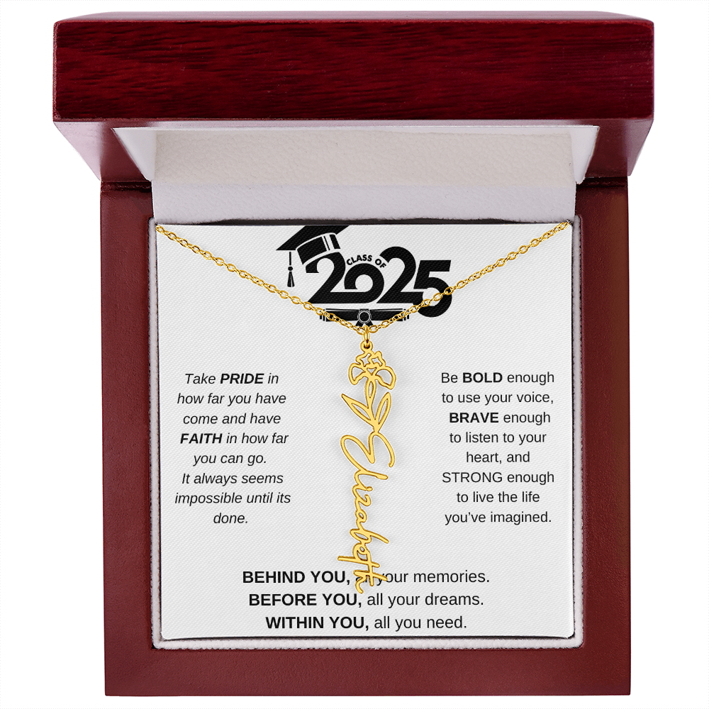 2025 Graduation Gift - Flower Name Necklace 4