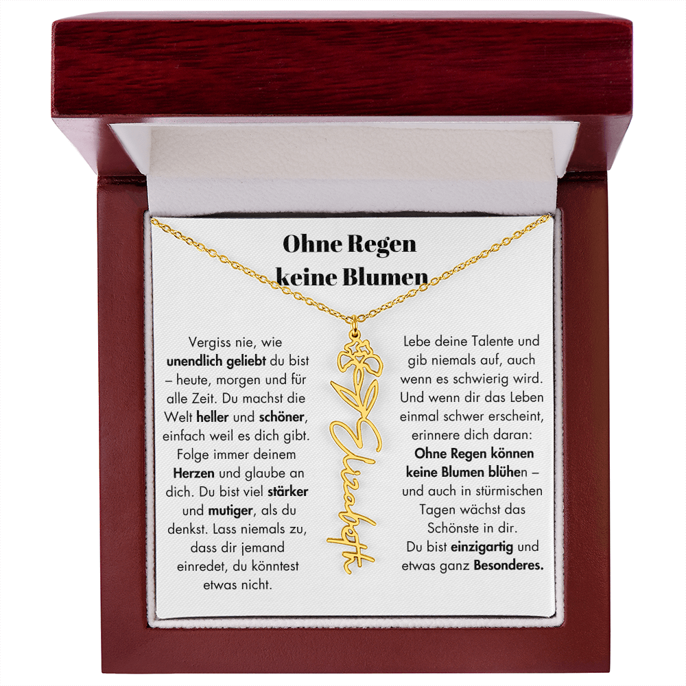 Weihnachtsgeschenk Schmuckkarte mit Spruch unendlich geliebt Mutmacher Hoffnung Liebe Geschenkidee