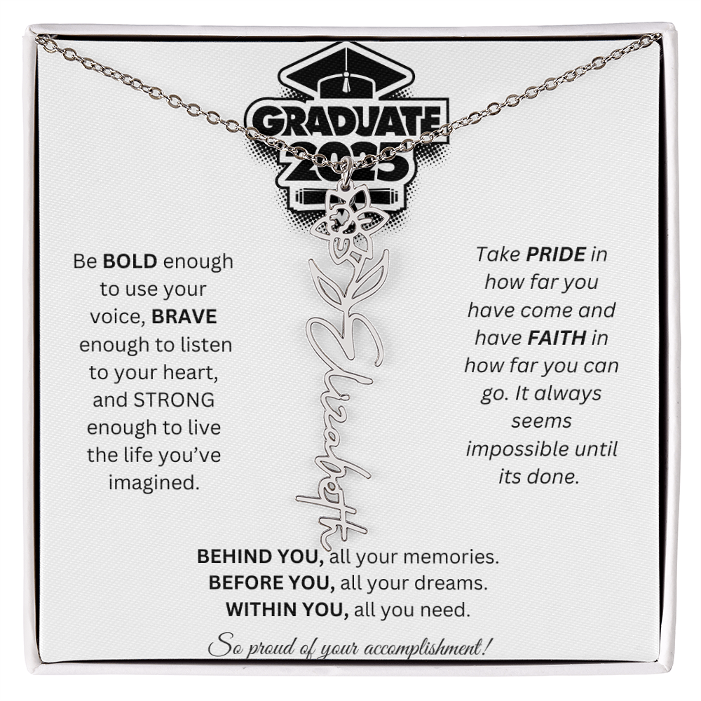 2025 Graduation Gift - Flower Name Necklace 2