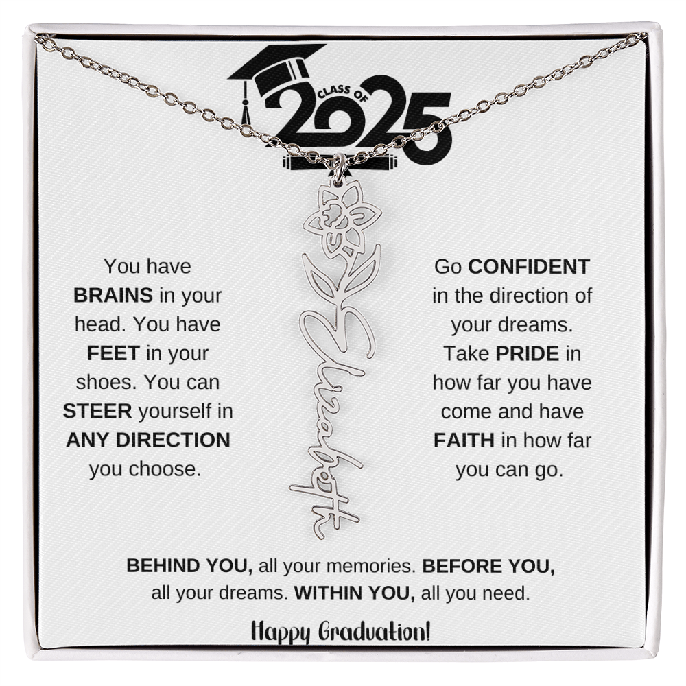 2025 Graduation Gift - Flower Name Necklace 7