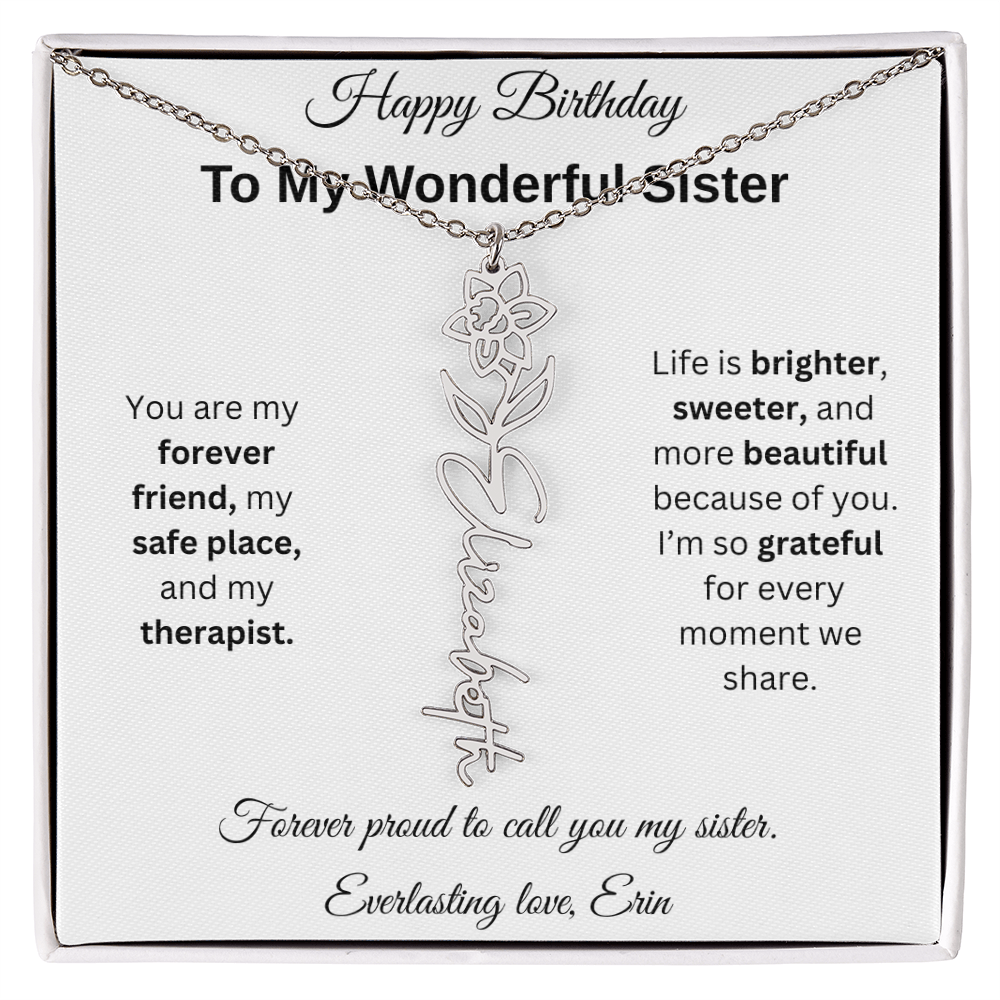 Custom Erin Birthflower