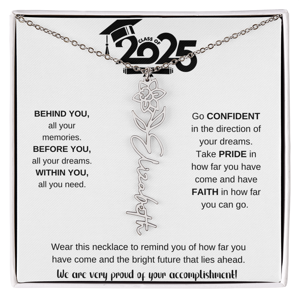 2025 Graduation Gift - Flower Name Necklace 9