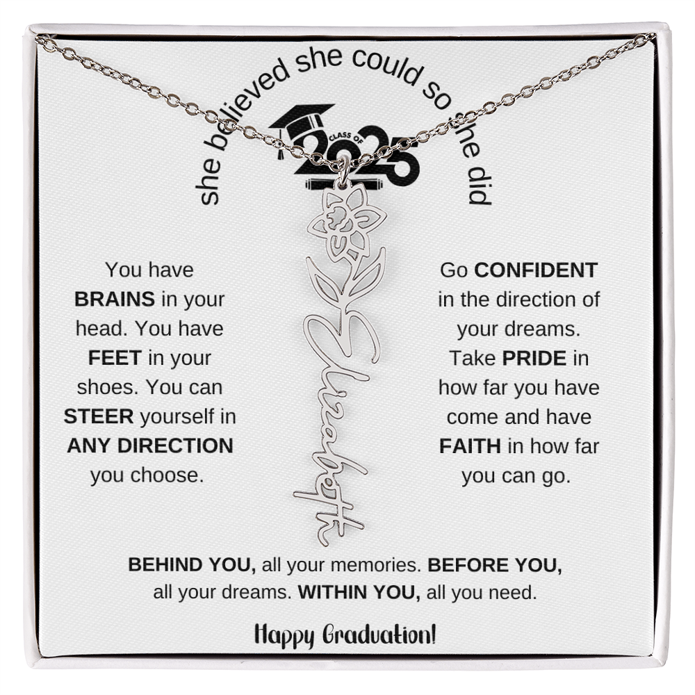 2025 Graduation Gift - Flower Name Necklace 6