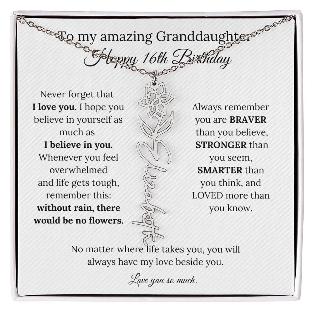 Happy 16th Birthday Gift for Granddaughter