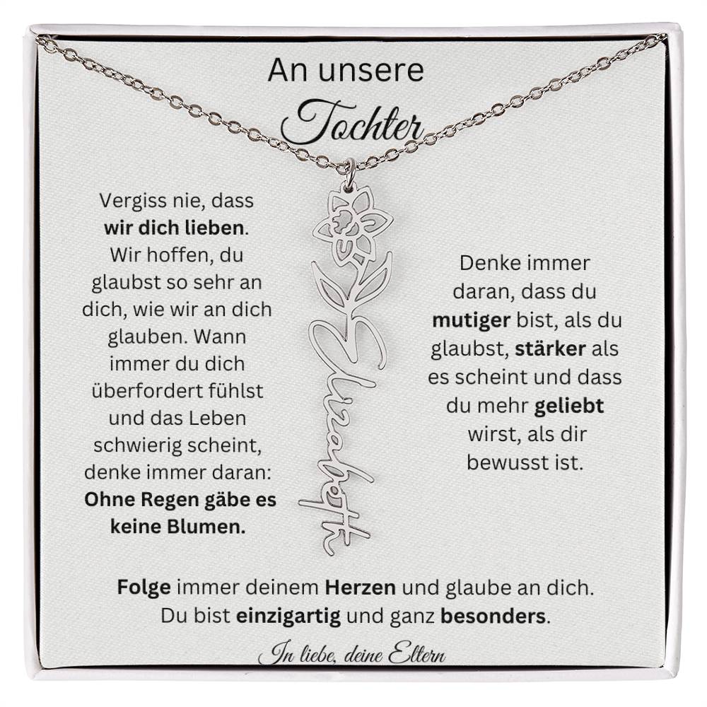 Weihnachtsgeschenk Eltern an Tochter