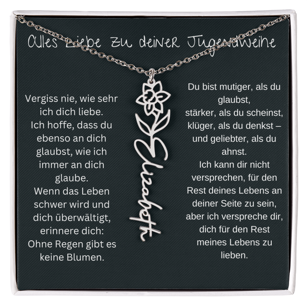 Geburtsblumen Namenskette 1