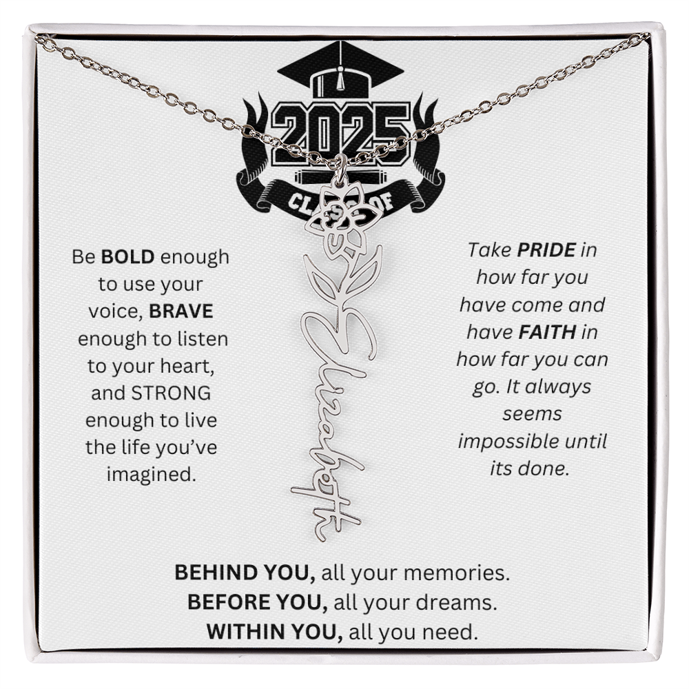 2025 Graduation Gift - Flower Name Necklace 3